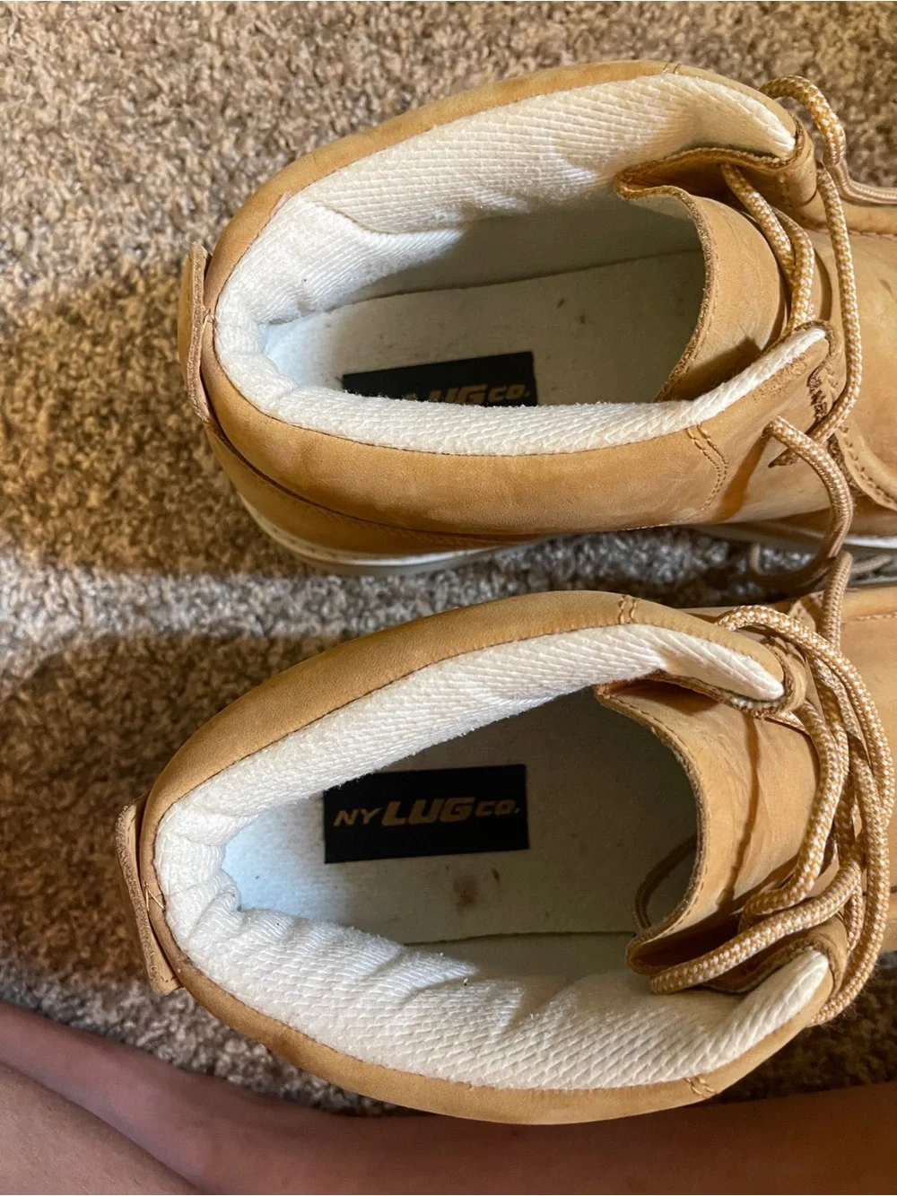 NY LUGZco Men's Strutt LX boots in Golden Wheat/White #utility #workstyle